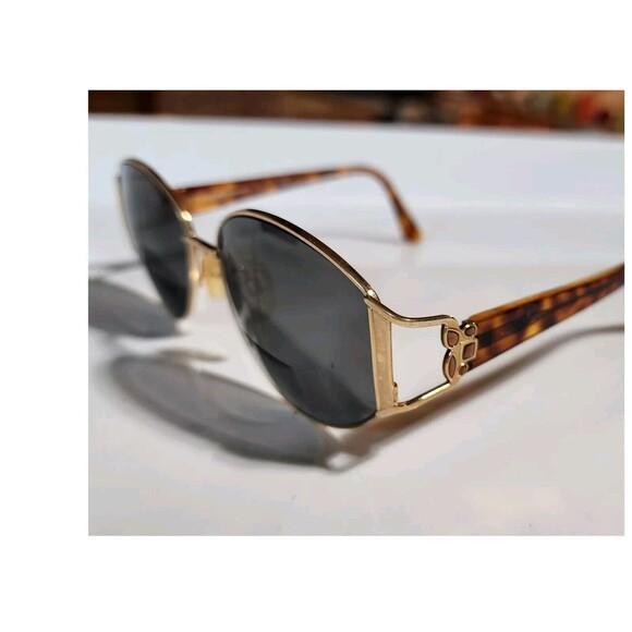 VINTAGE Yves Saint Laurent Gold Tortoise Shell 4070 Y101 Eyeglasses Frames YSL - Picture 1 of 16